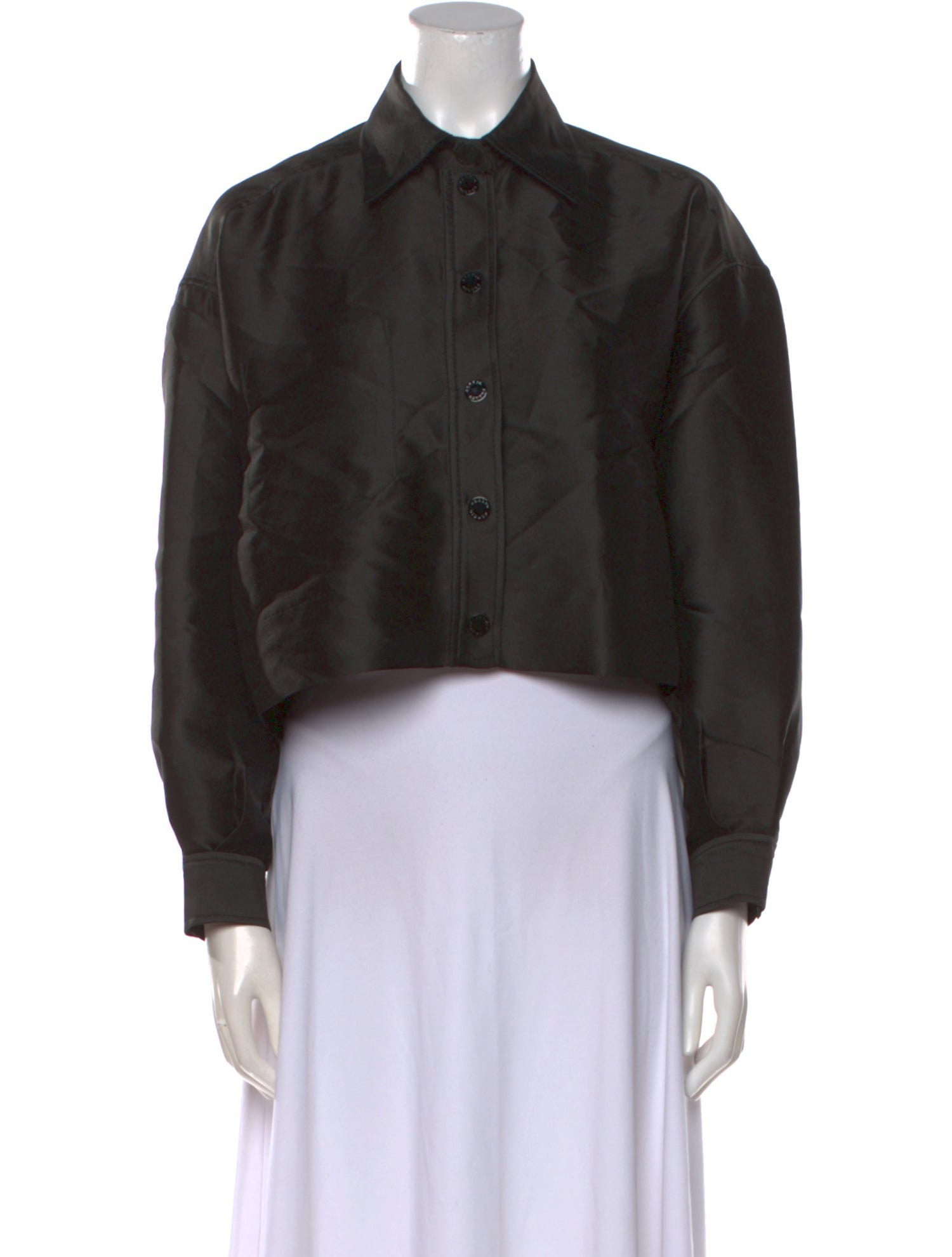 Sandro Long Sleeve Crop Top