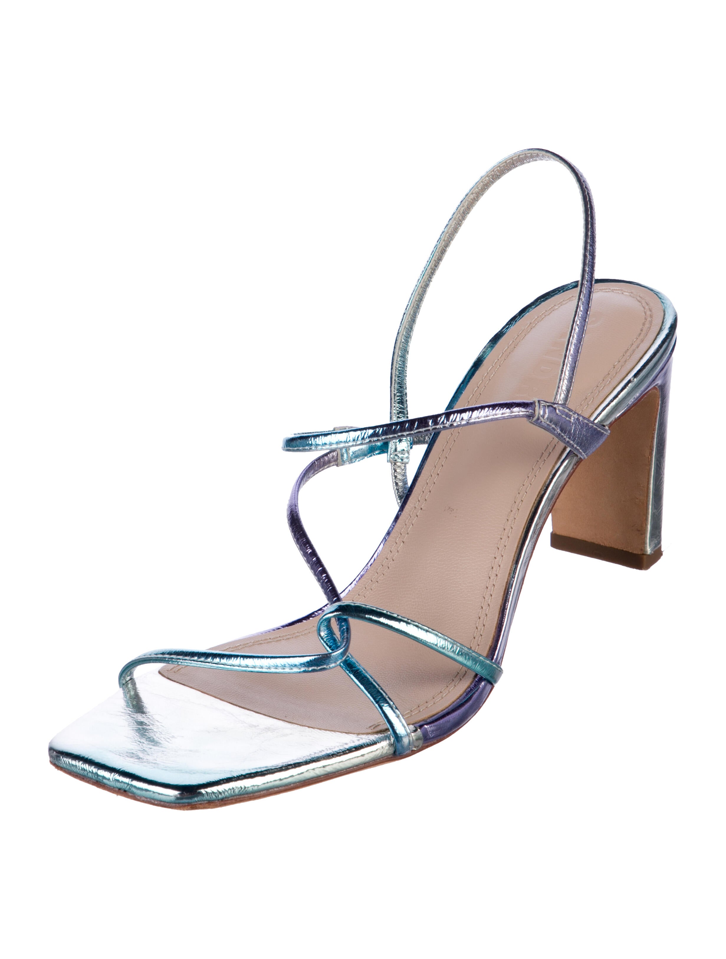 Sandro Leather Slingback Sandals