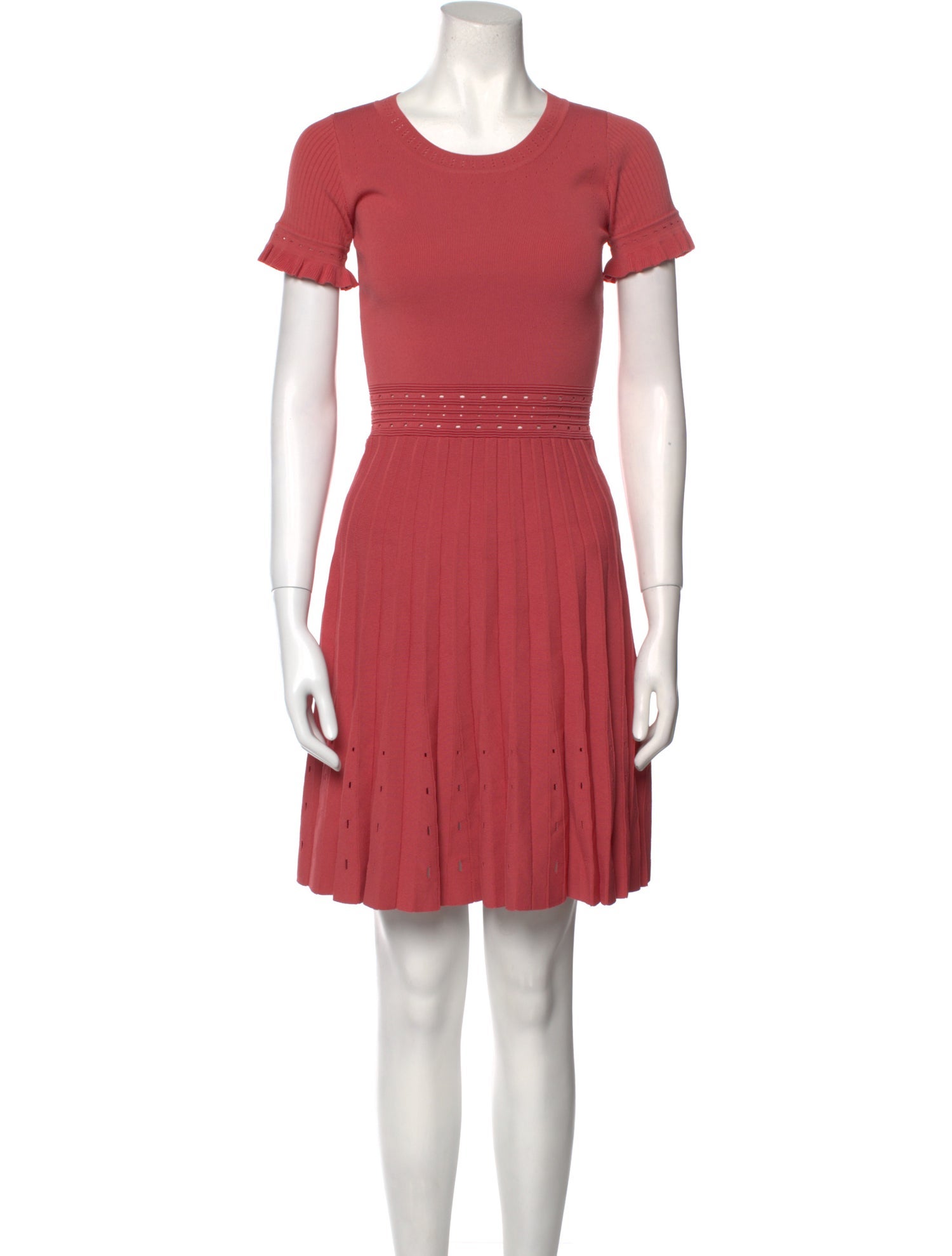 Sandro Scoop Neck Mini Dress