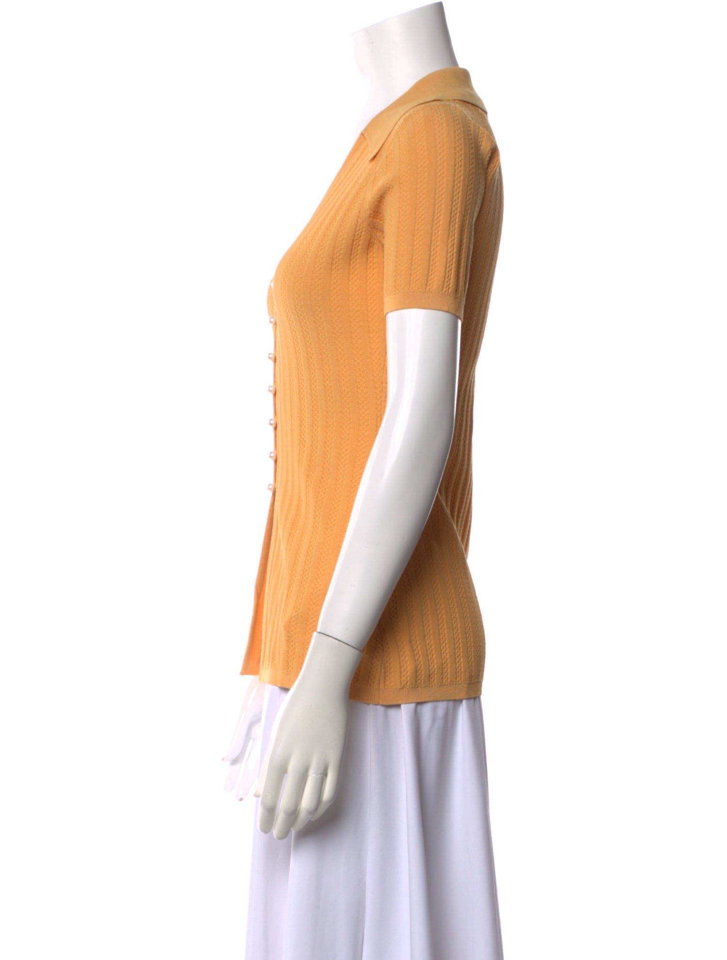 Sandro V-Neck Short Sleeve Polo