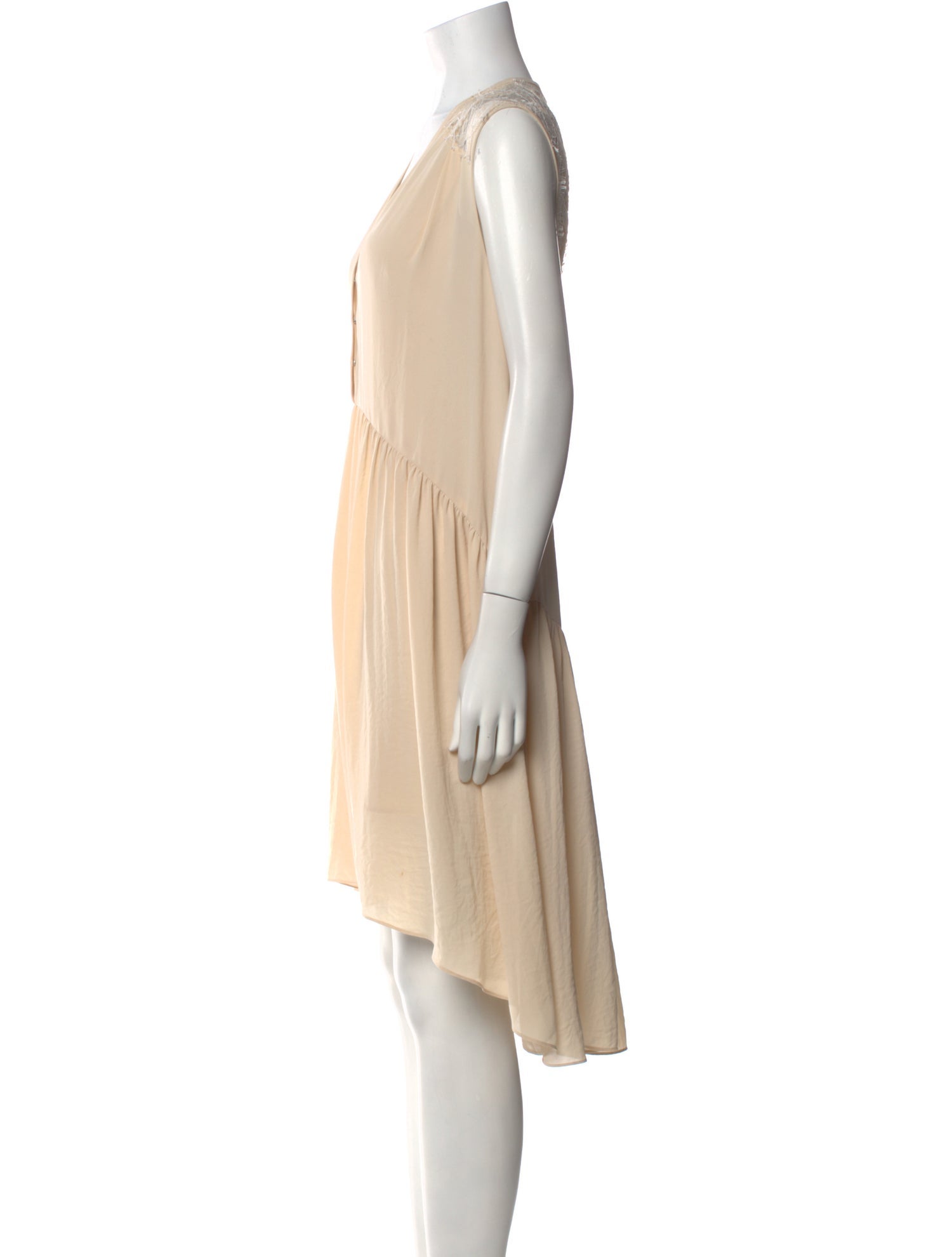 Sandro V-Neck Midi Length Dress