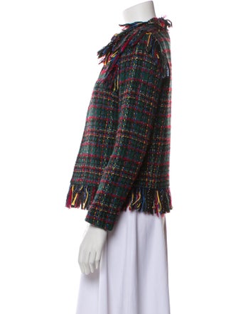 Sandro Tweed Pattern Jacket