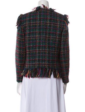 Sandro Tweed Pattern Jacket