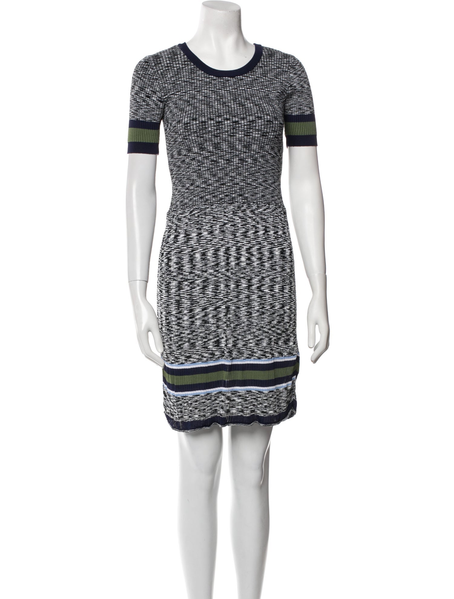 Sandro Striped Mini Dress