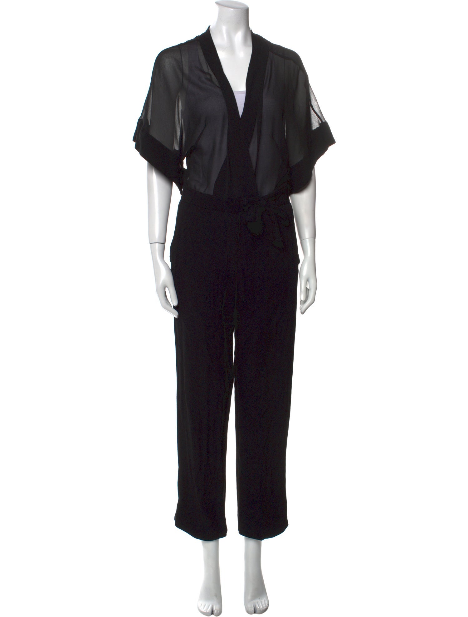 Sandro V-Neck Jumpsuit