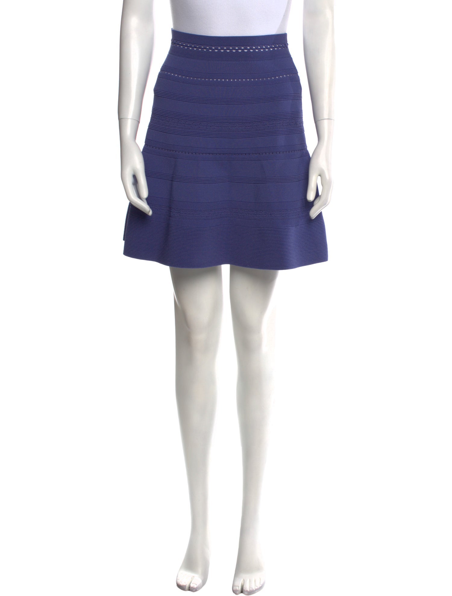 Sandro Eyelet Trim Mini Skirt