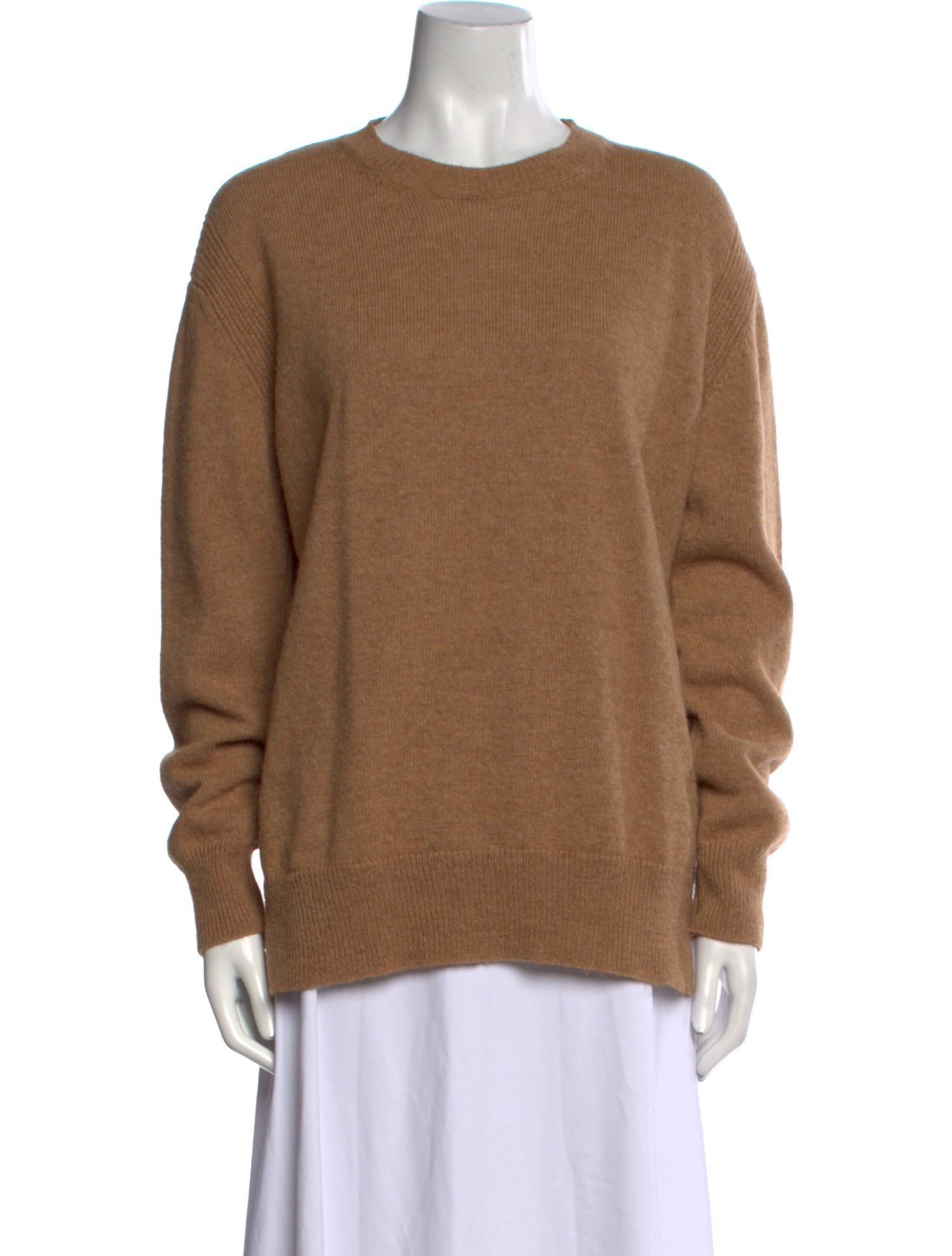 Sandro Camel Hair Crew Neck Sweater