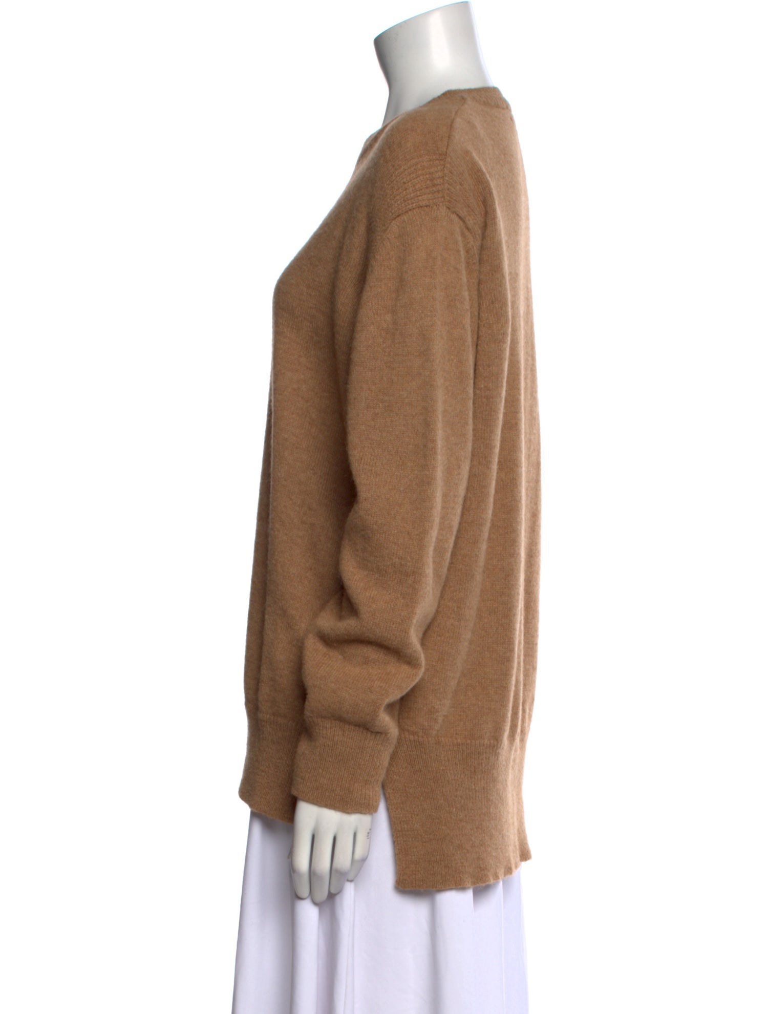 Sandro Camel Hair Crew Neck Sweater