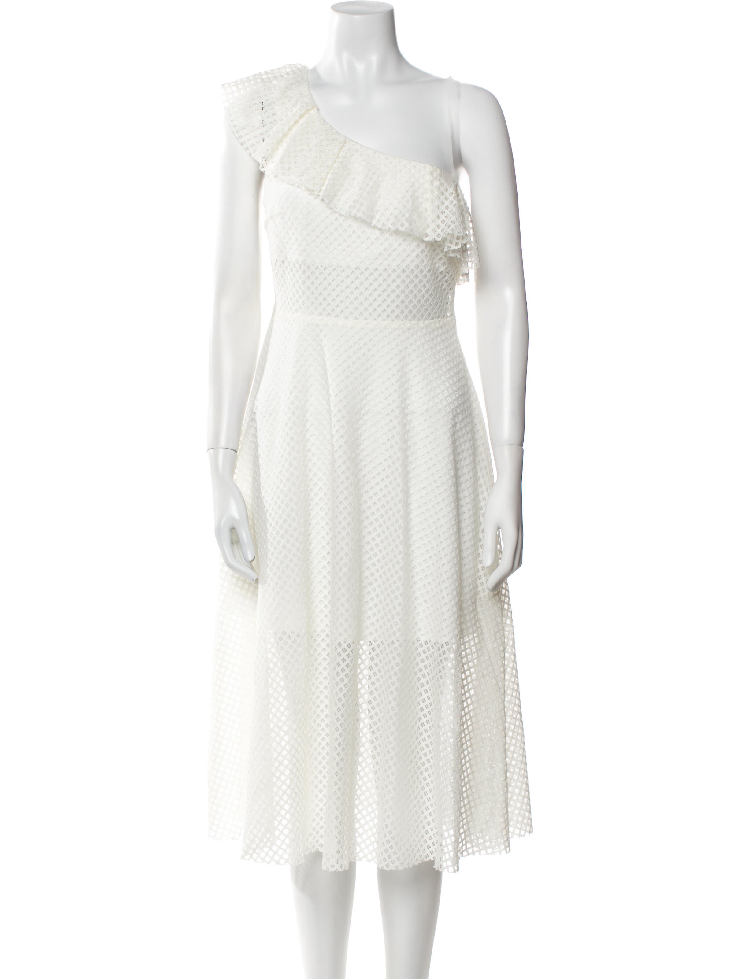 Sandro One-Shoulder Midi Length Dress w/ Tags