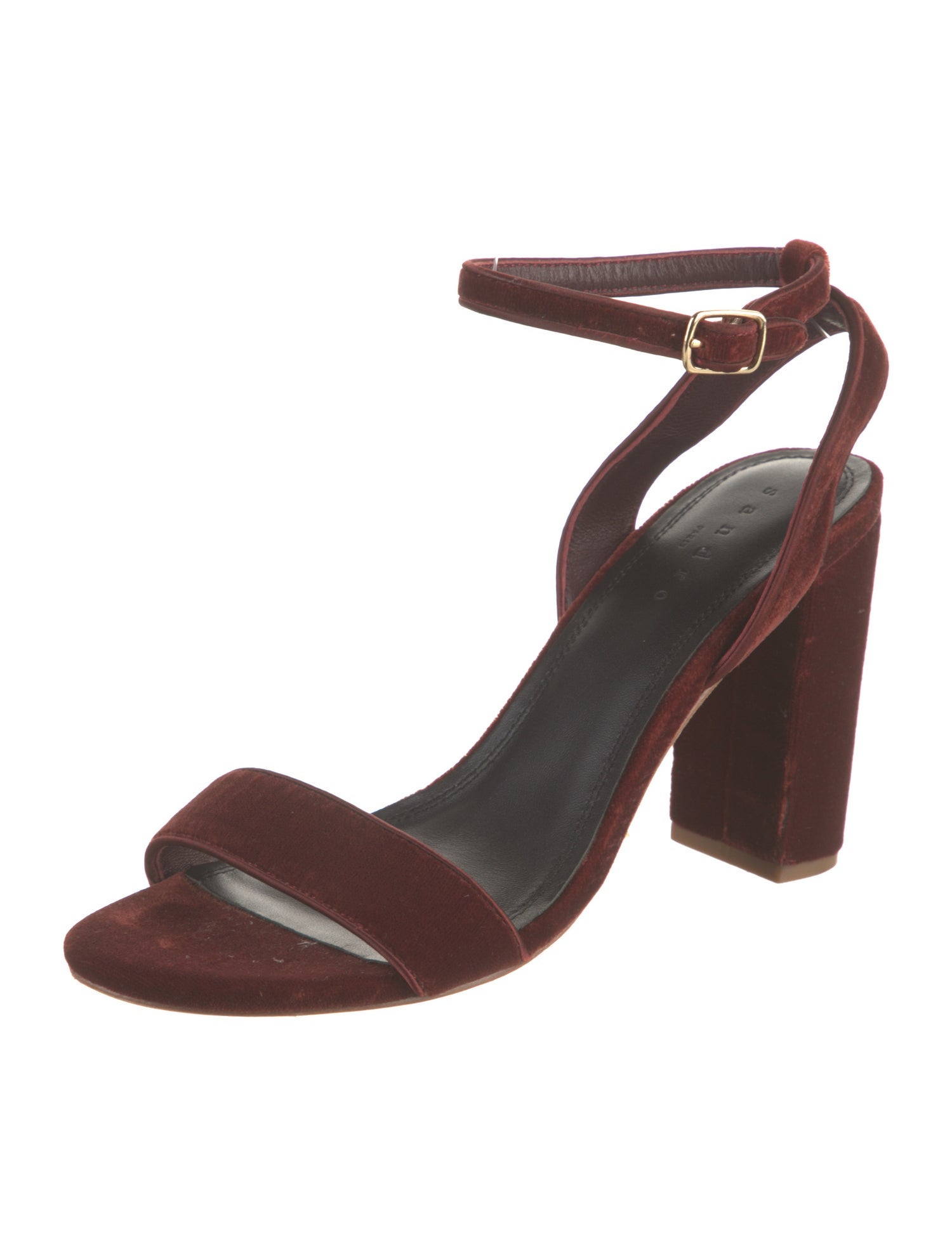 Sandro Velvet Sandals
