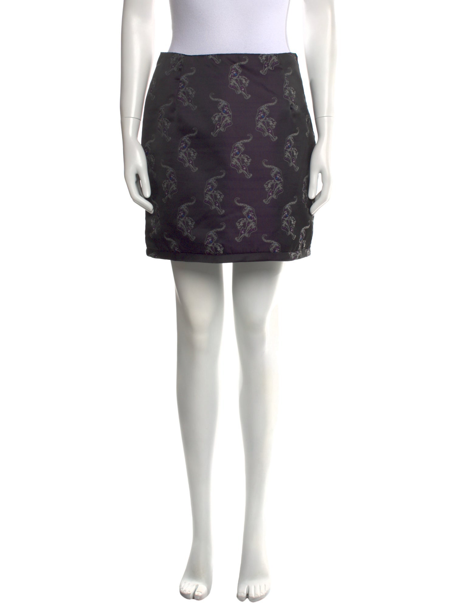 Sandro Printed Mini Skirt