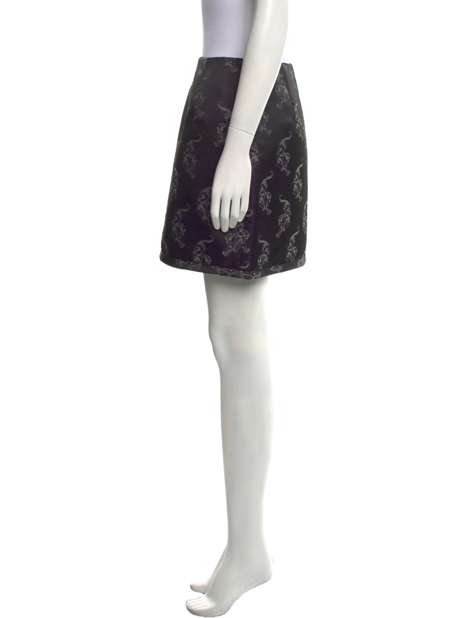 Sandro Printed Mini Skirt