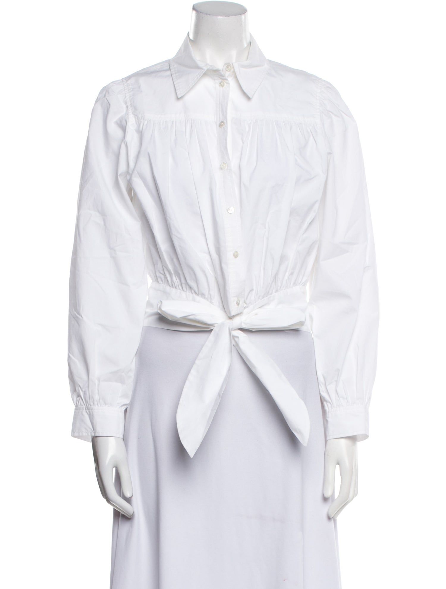 Sandro Long Sleeve Crop Top