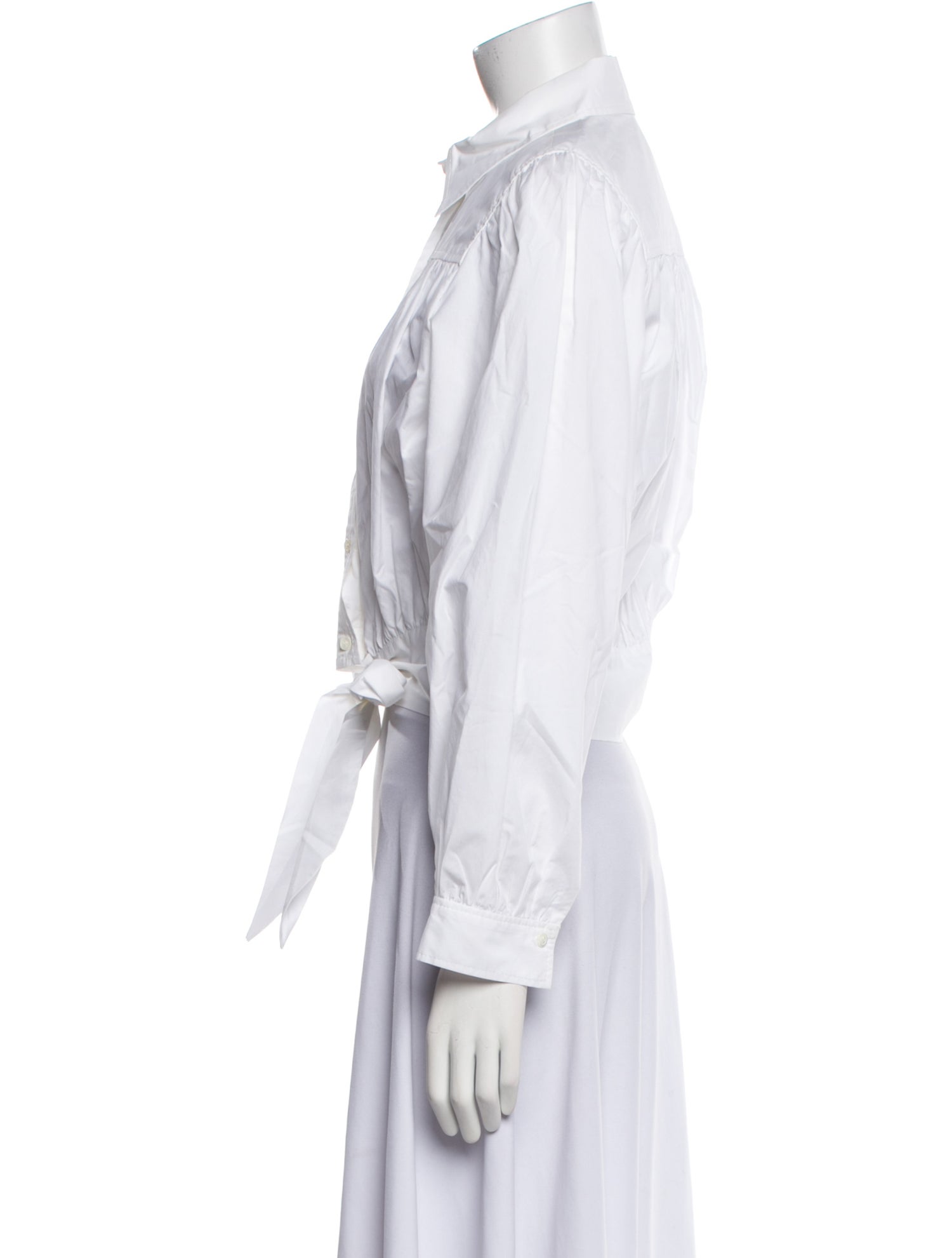 Sandro Long Sleeve Crop Top