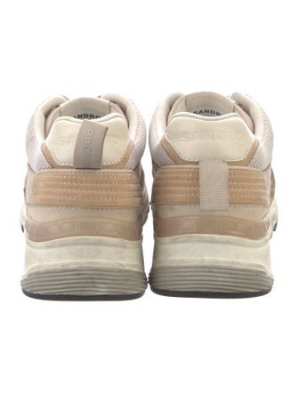 Sandro Leather Colorblock Pattern Sneakers