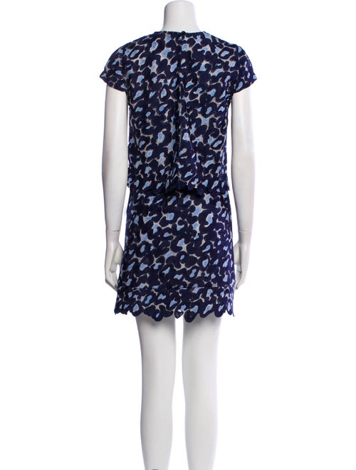 Sandro Printed Scalloped Accent Skirt Set