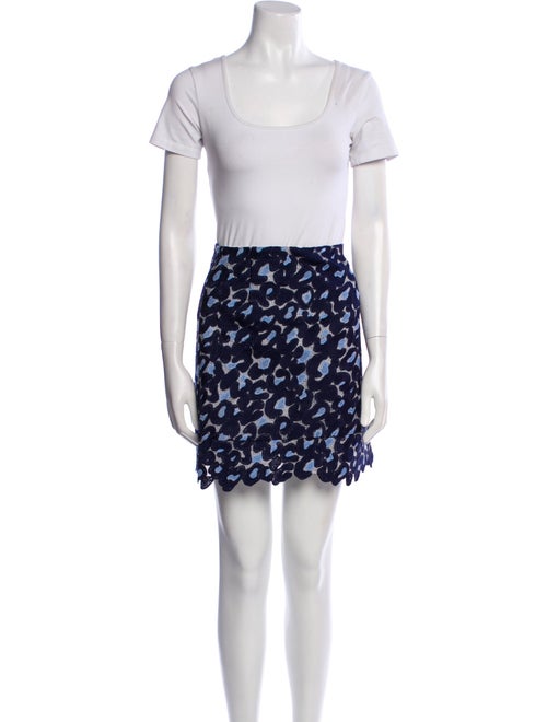 Sandro Printed Scalloped Accent Skirt Set