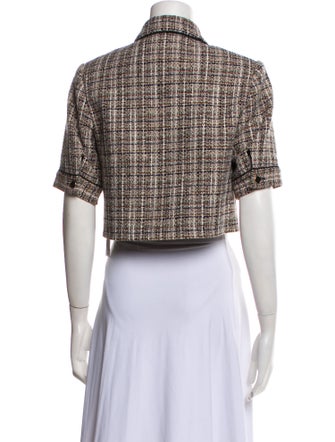 Sandro Tweed Pattern Jacket