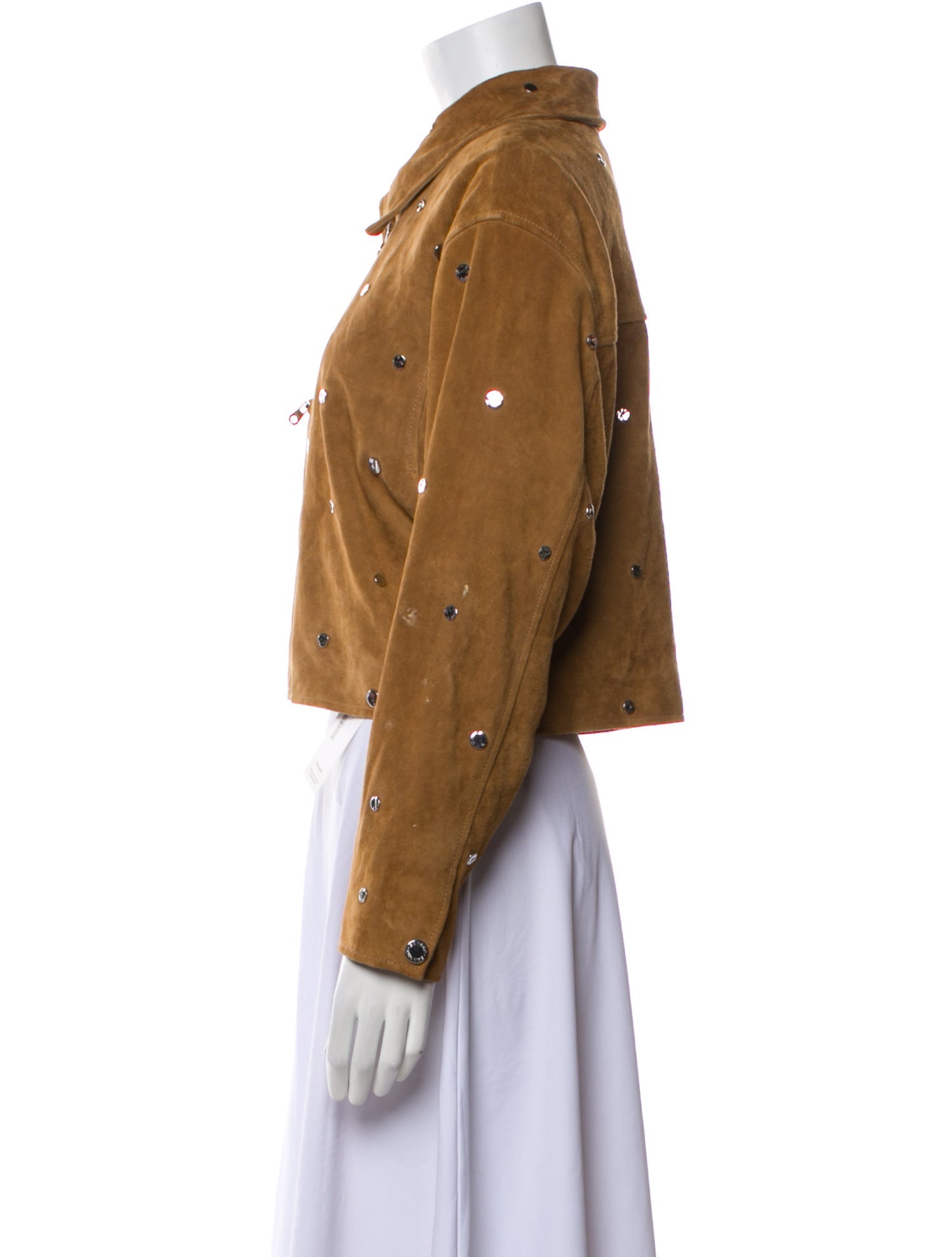 Sandro Goat Leather Striped Jacket