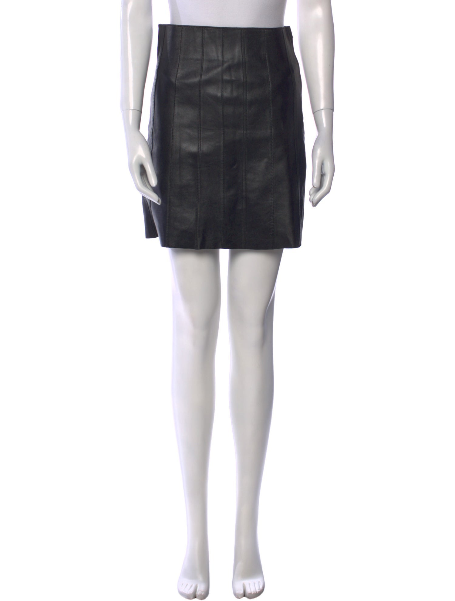 Sandro Lambskin Mini Skirt