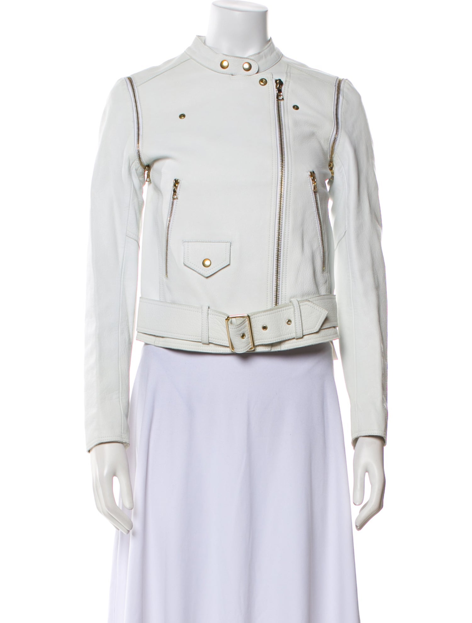 Sandro Leather Biker Jacket