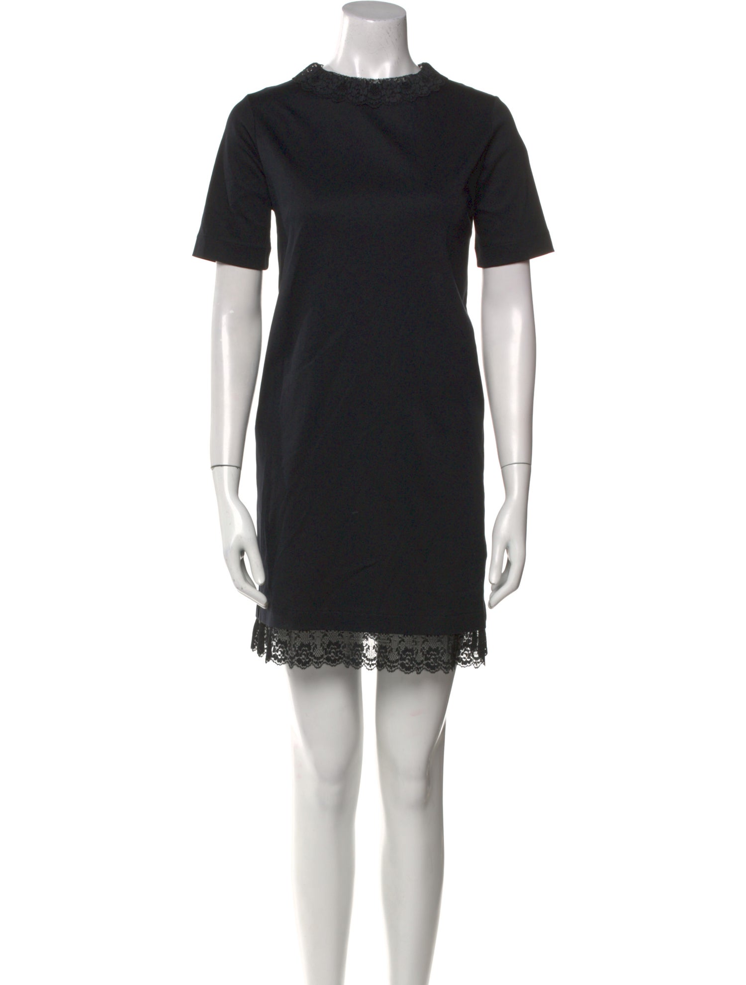 Sandro Crew Neck Mini Dress