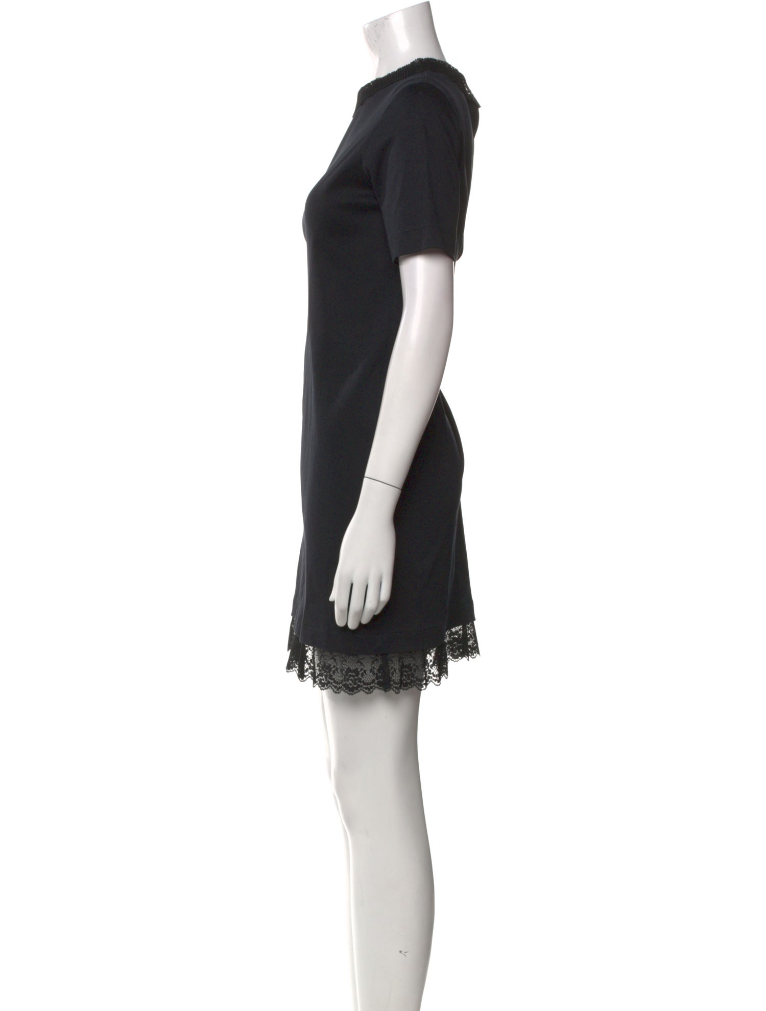 Sandro Crew Neck Mini Dress