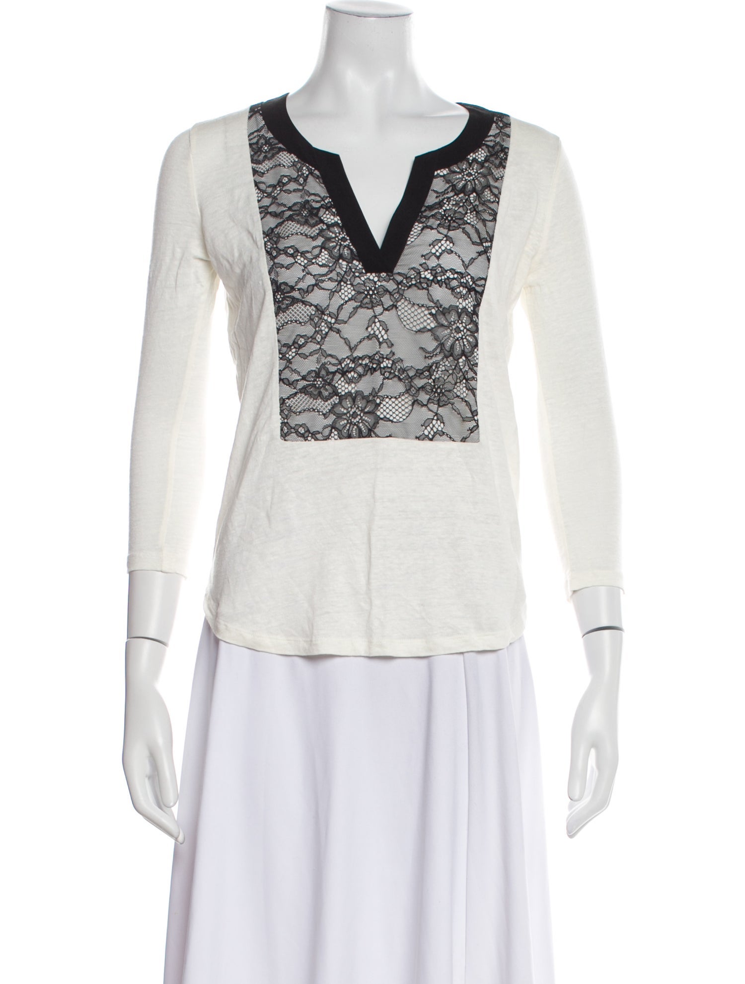 Sandro Linen Printed Top