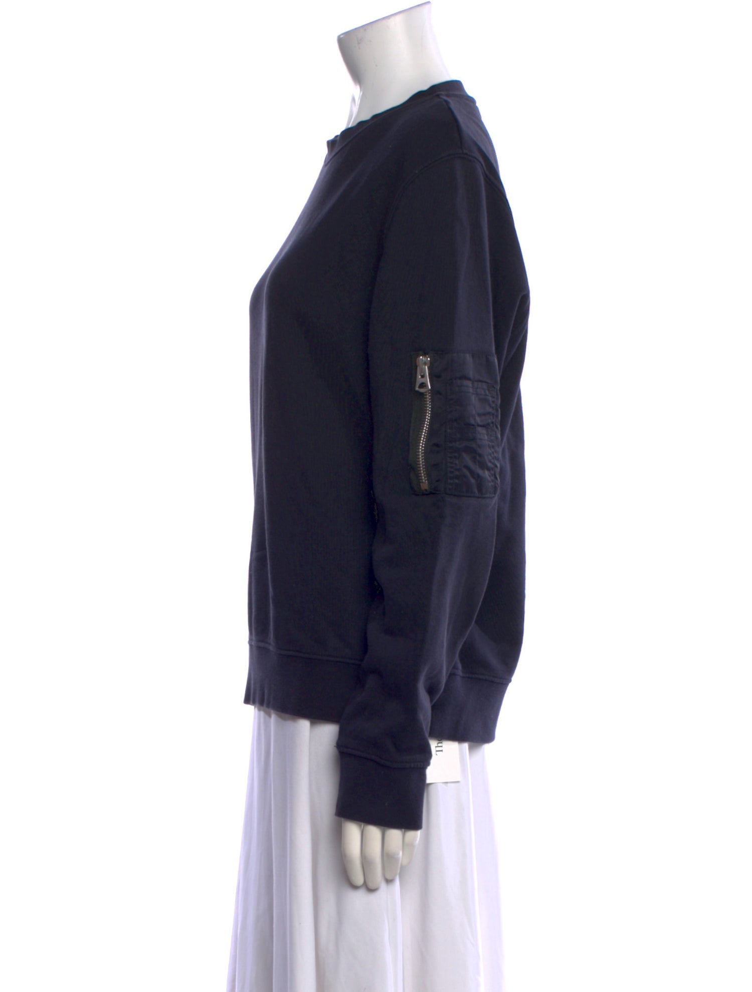 Sandro Crew Neck Long Sleeve Sweatshirt