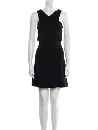 Sandro V-Neck Mini Dress