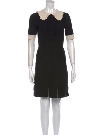 Sandro Crew Neck Mini Dress