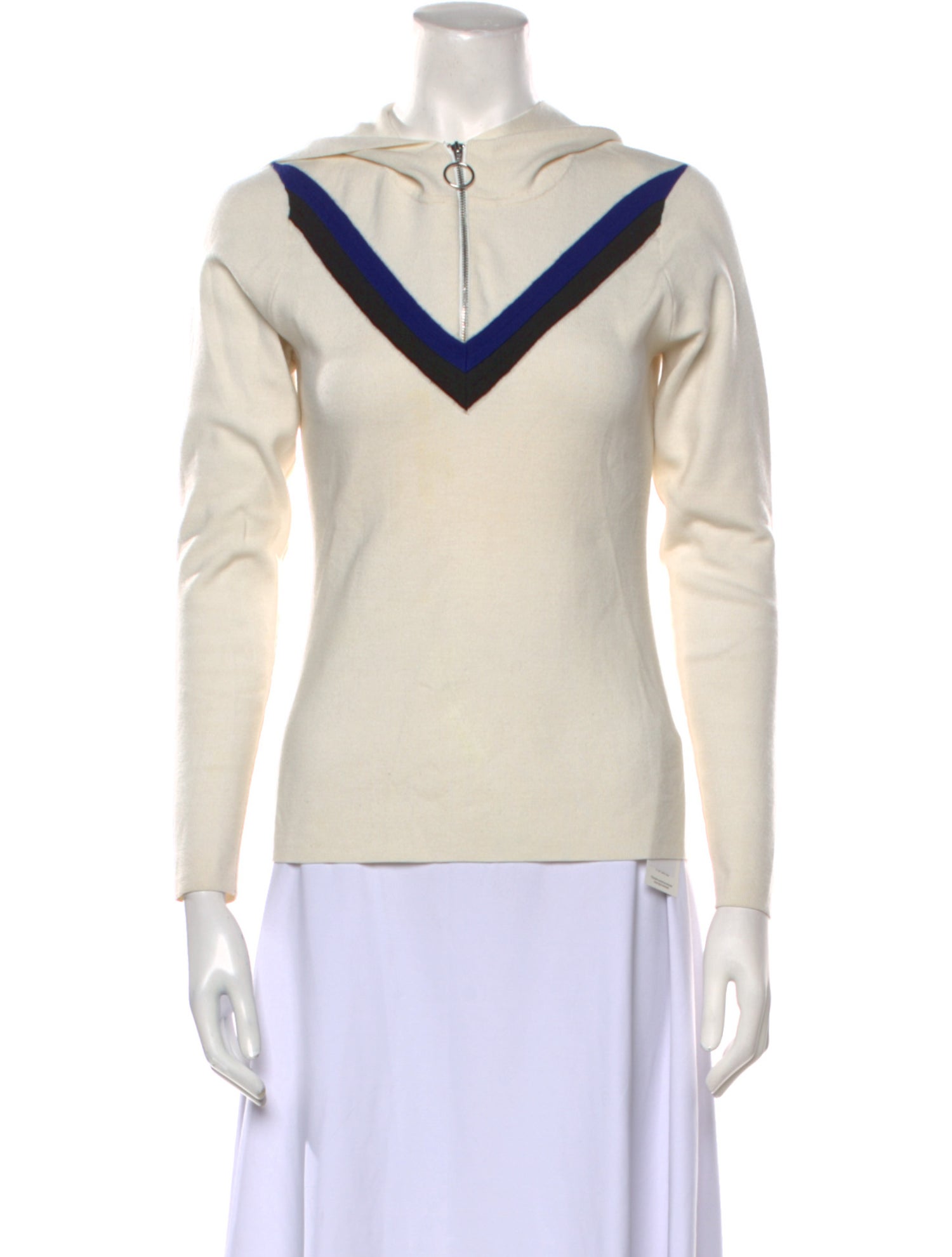 Sandro V-Neck Long Sleeve Sweatshirt