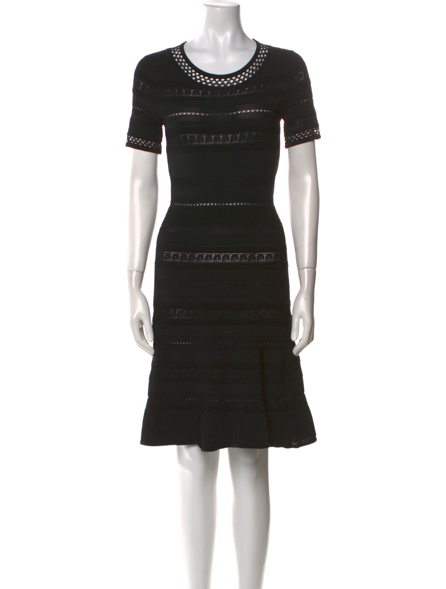 Sandro Scoop Neck Knee-Length Dress