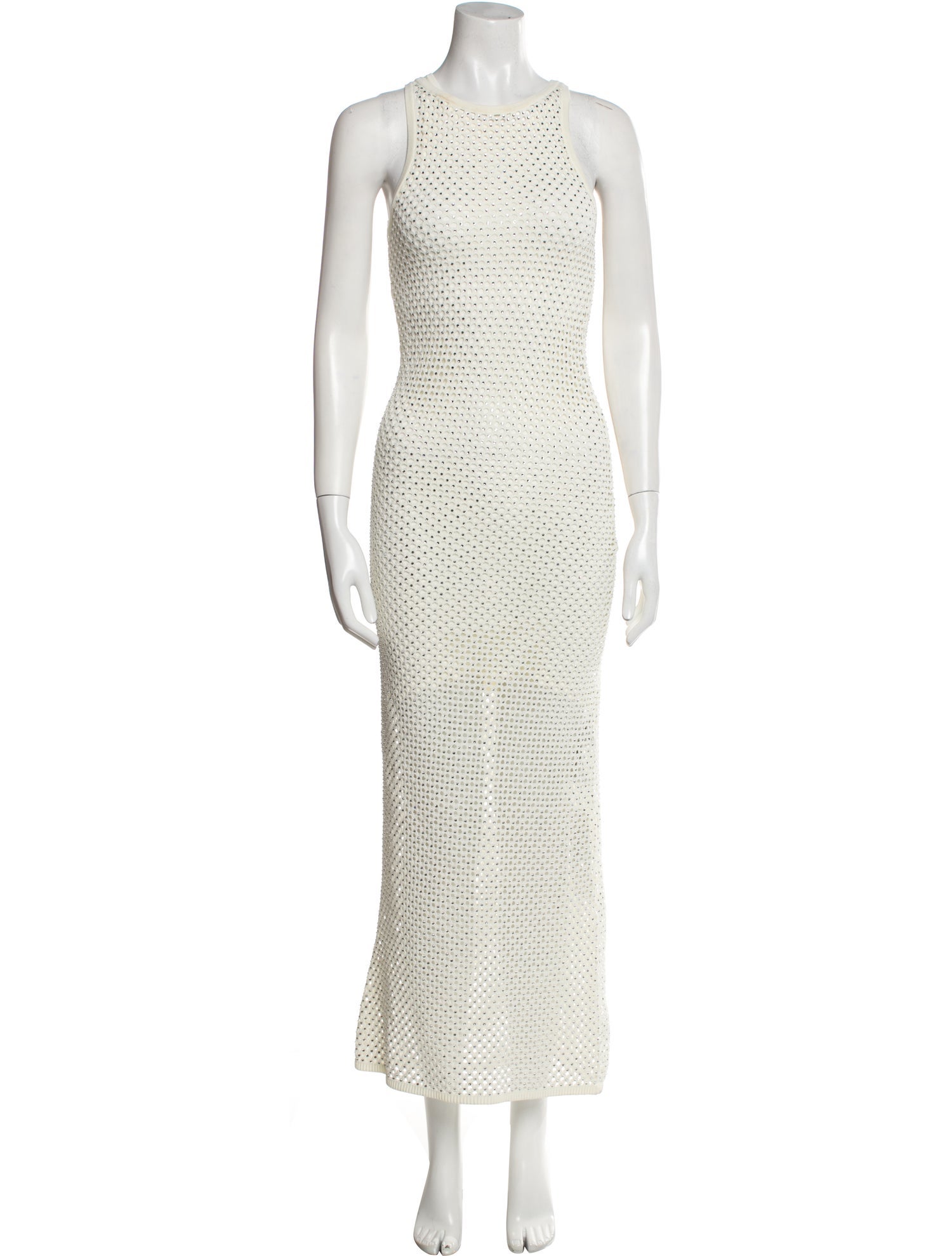 Sandro Polka Dot Print Long Dress