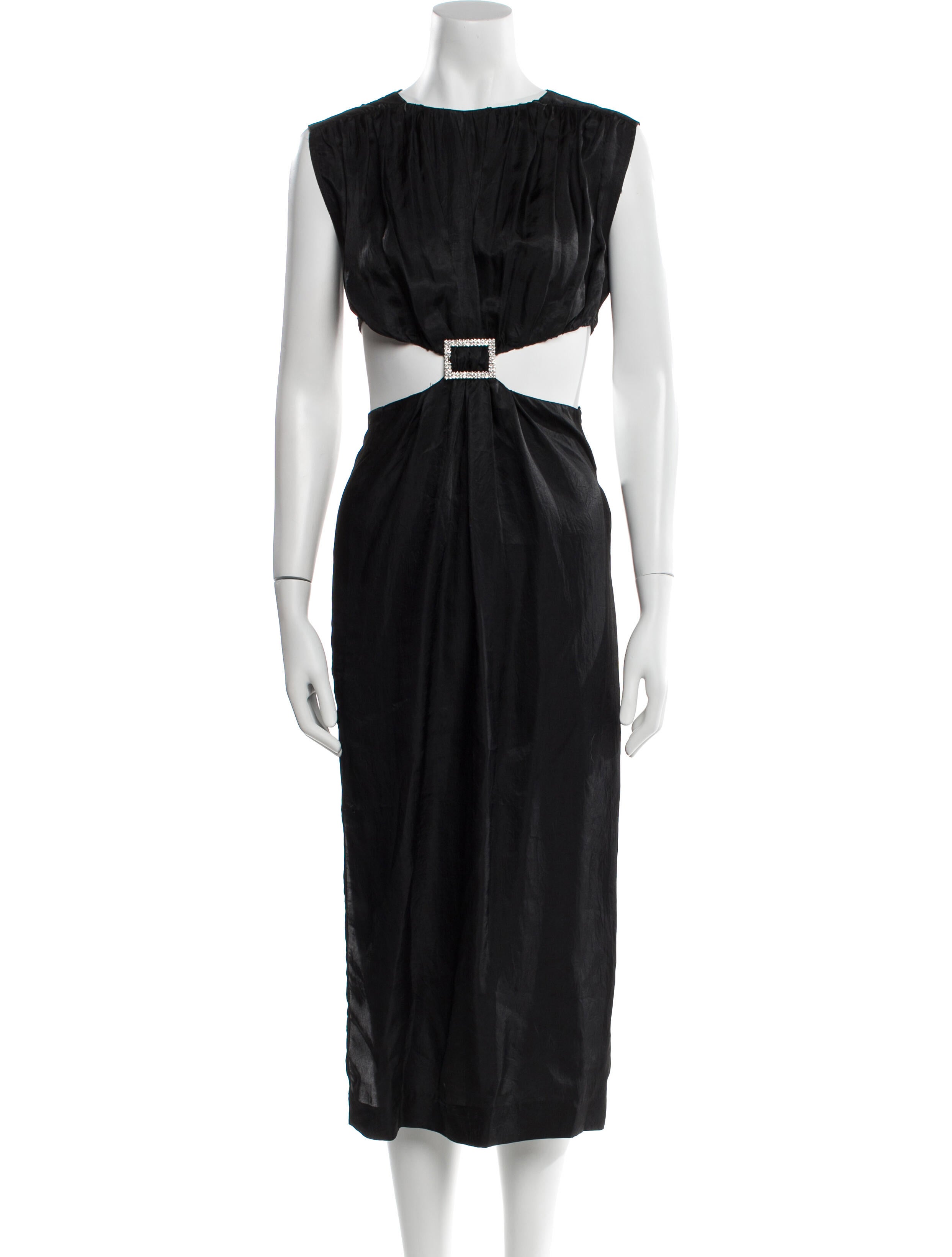 Sandro Bateau Neckline Long Dress