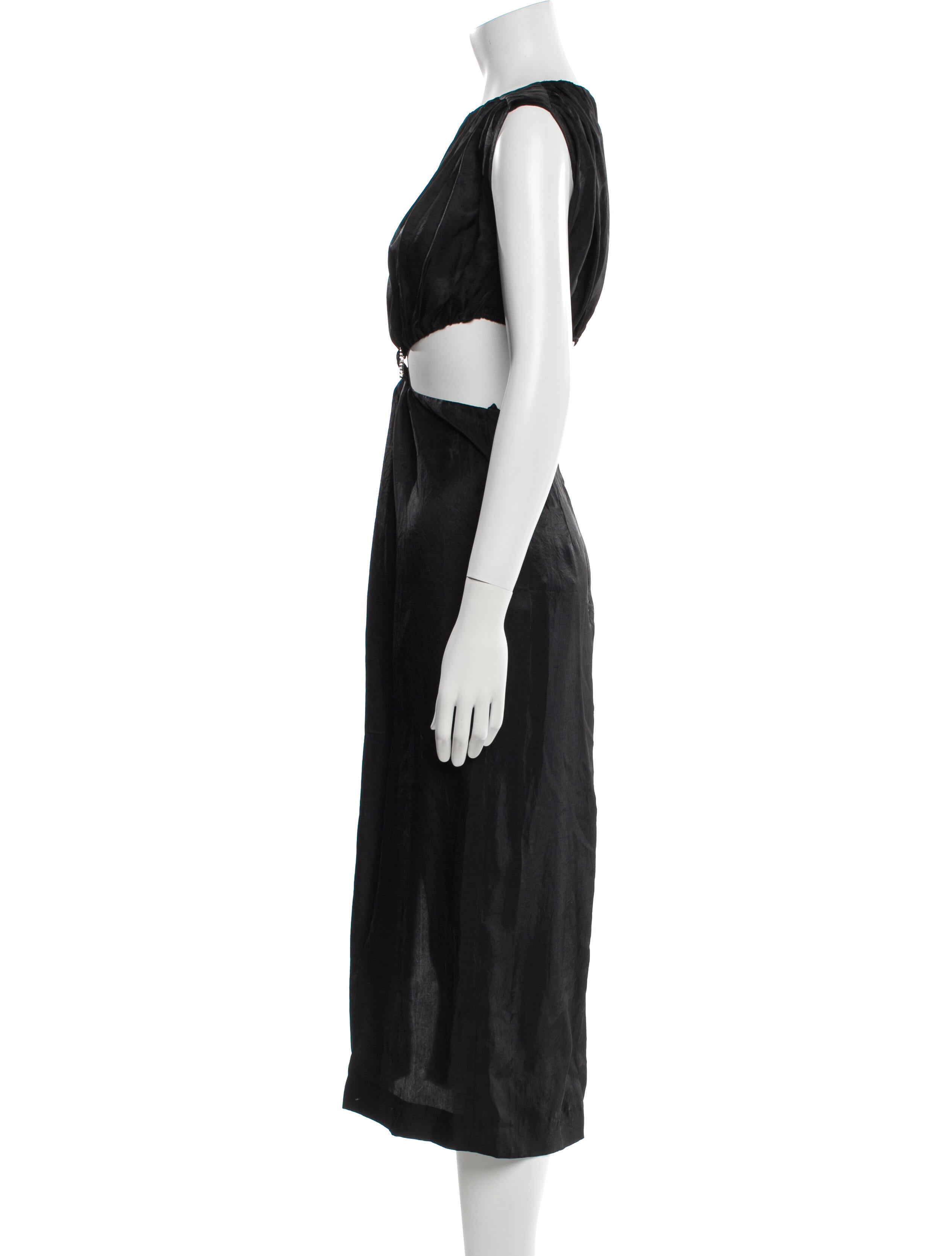 Sandro Bateau Neckline Long Dress
