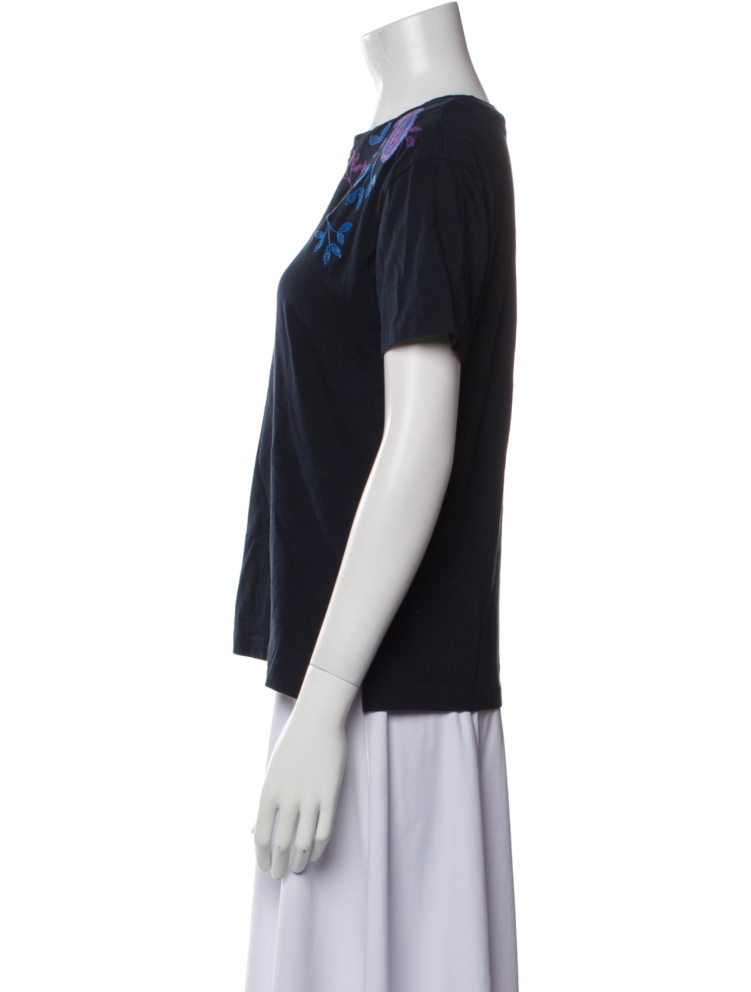 Sandro Paisley Print Crew Neck T-Shirt