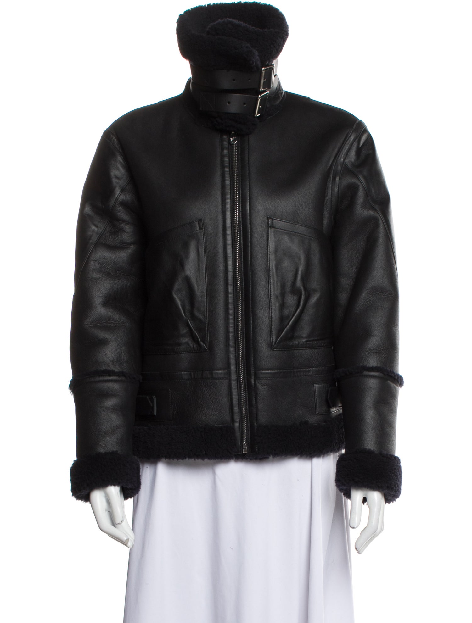 Sandro Shearling Fur Jacket