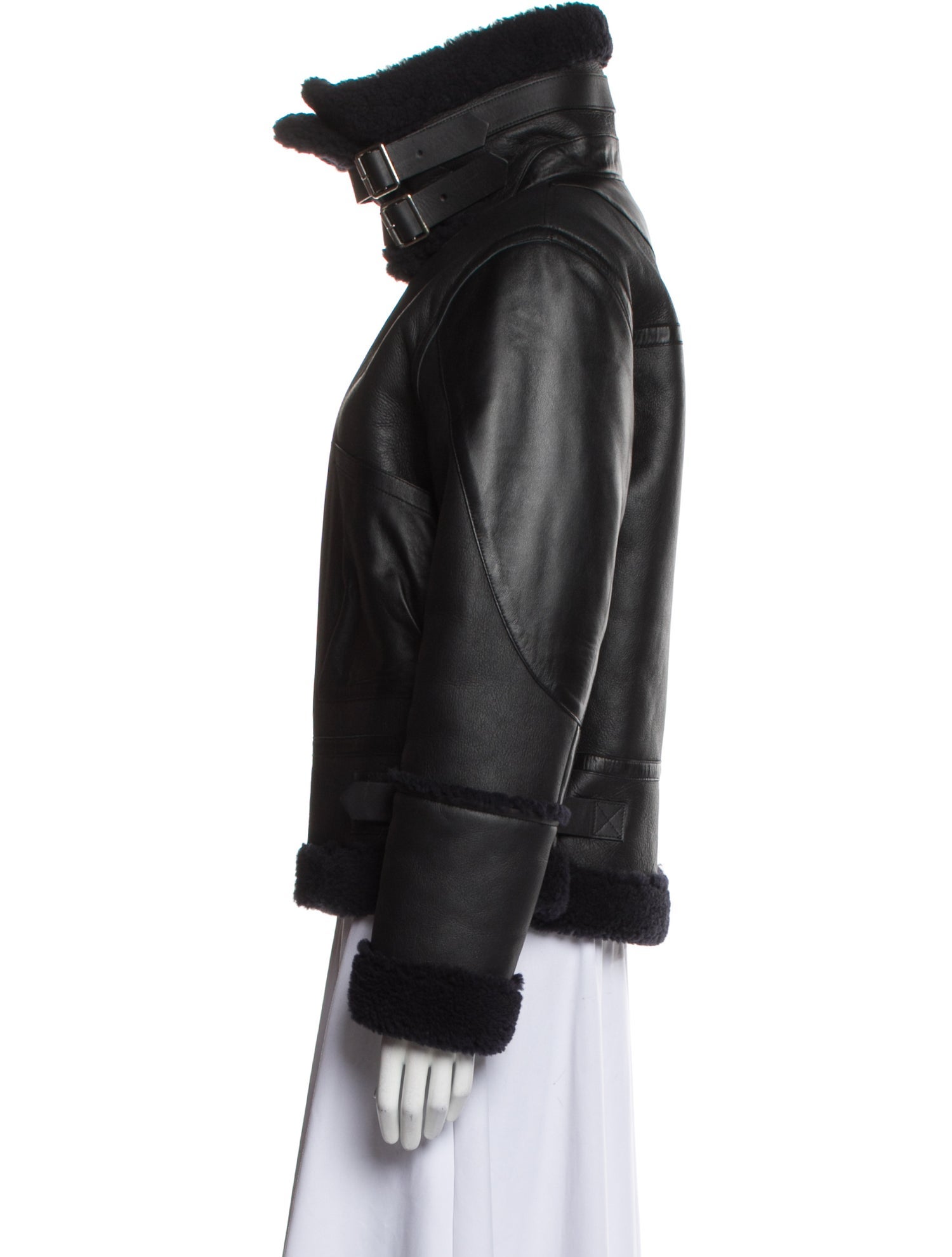 Sandro Shearling Fur Jacket