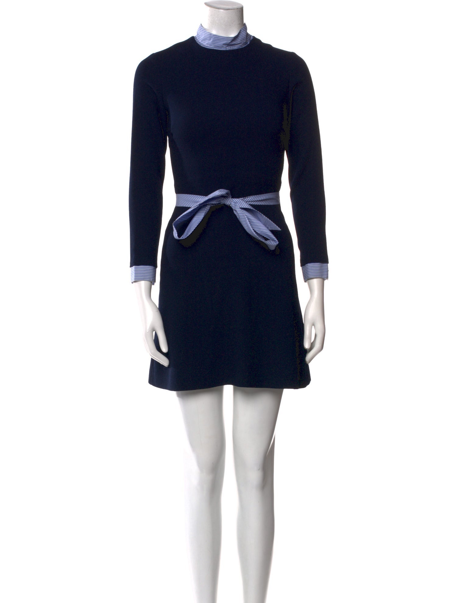 Sandro Mock Neck Mini Dress