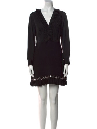 Sandro V-Neck Mini Dress