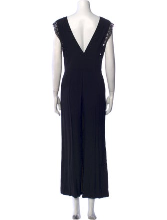 Sandro V-Neck Jumpsuit
