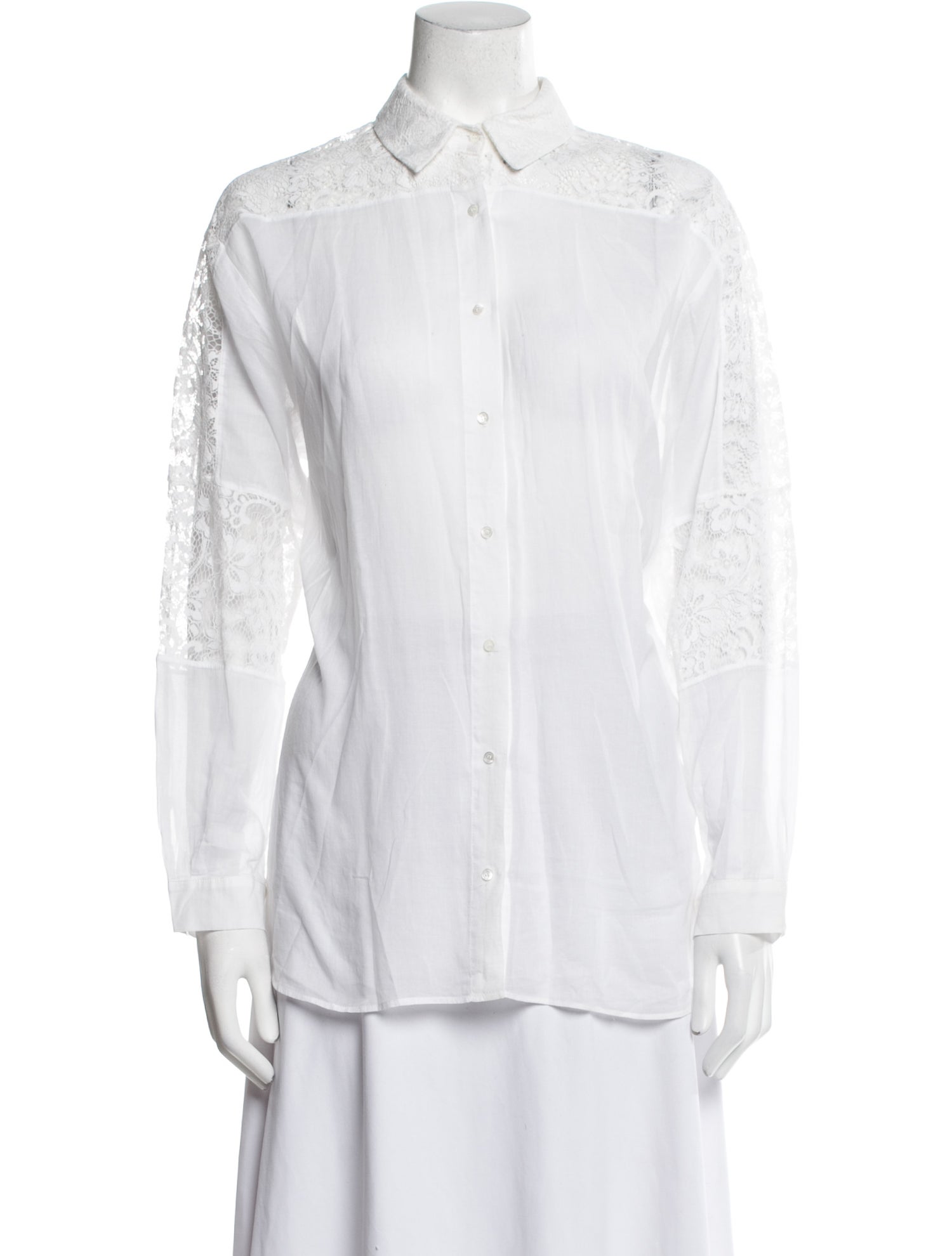 Sandro Long Sleeve Button-Up Top