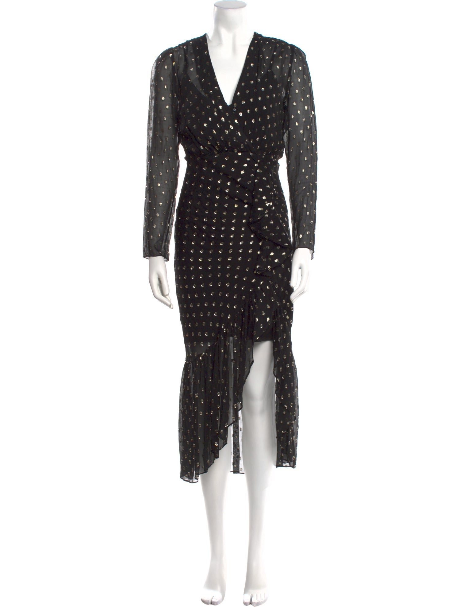 Sandro Polka Dot Print Mini Dress