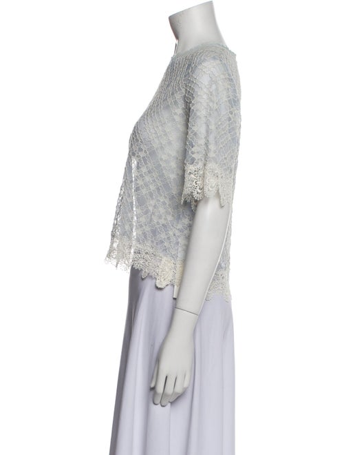 Sandro Crew Neck Short Sleeve Crop Top