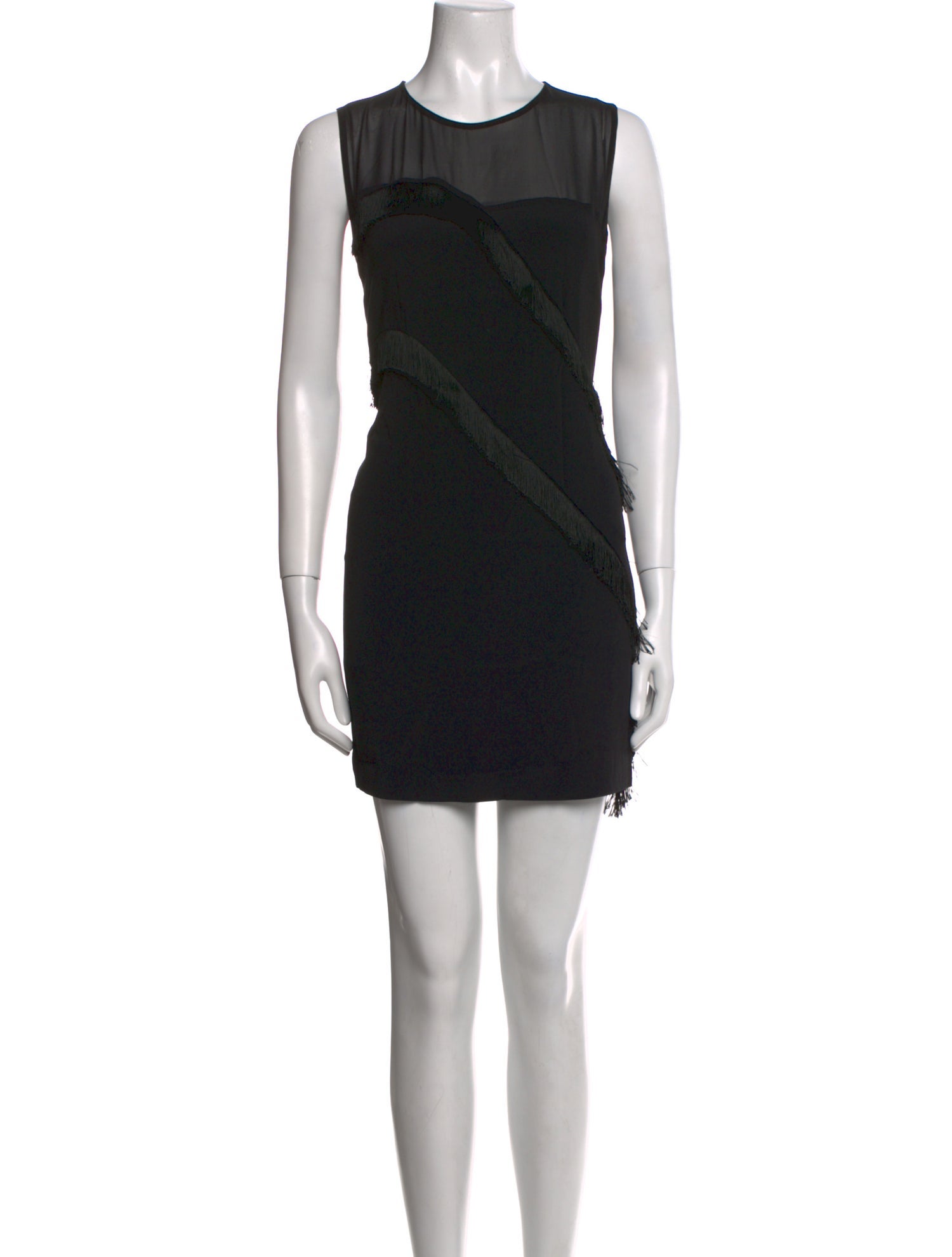 Sandro Crew Neck Mini Dress