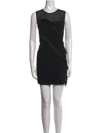 Sandro Crew Neck Mini Dress