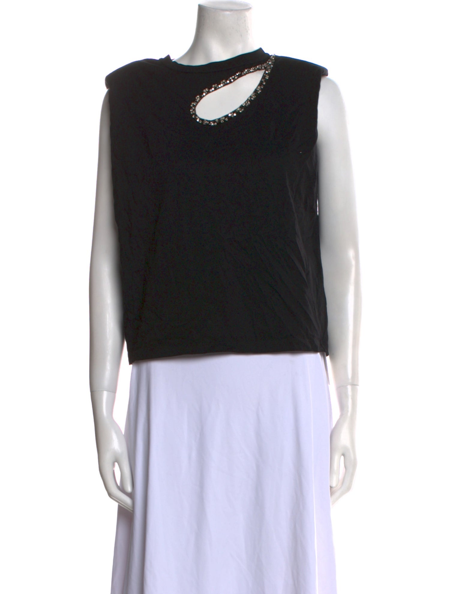 Sandro Scoop Neck Sleeveless Sweatshirt