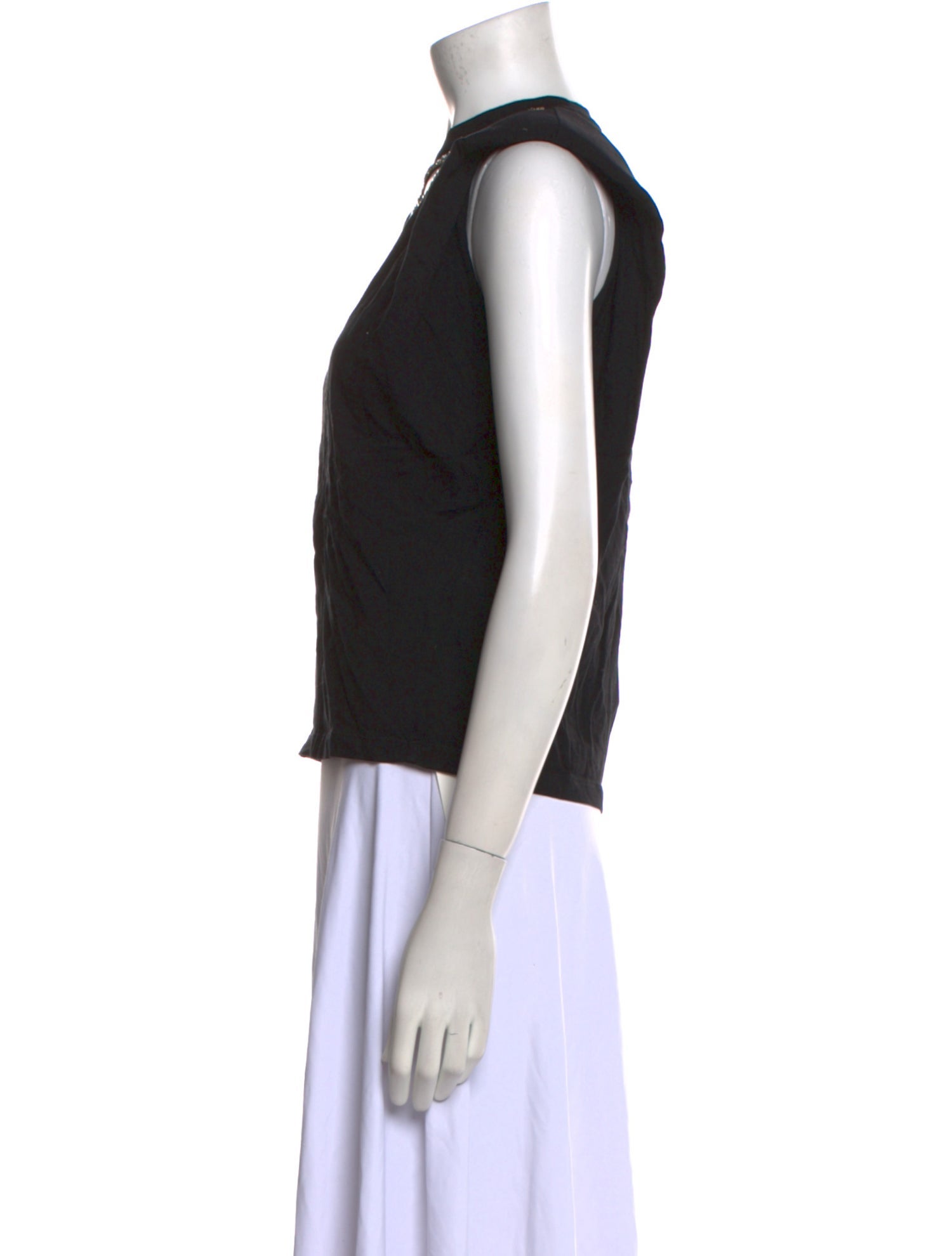 Sandro Scoop Neck Sleeveless Sweatshirt