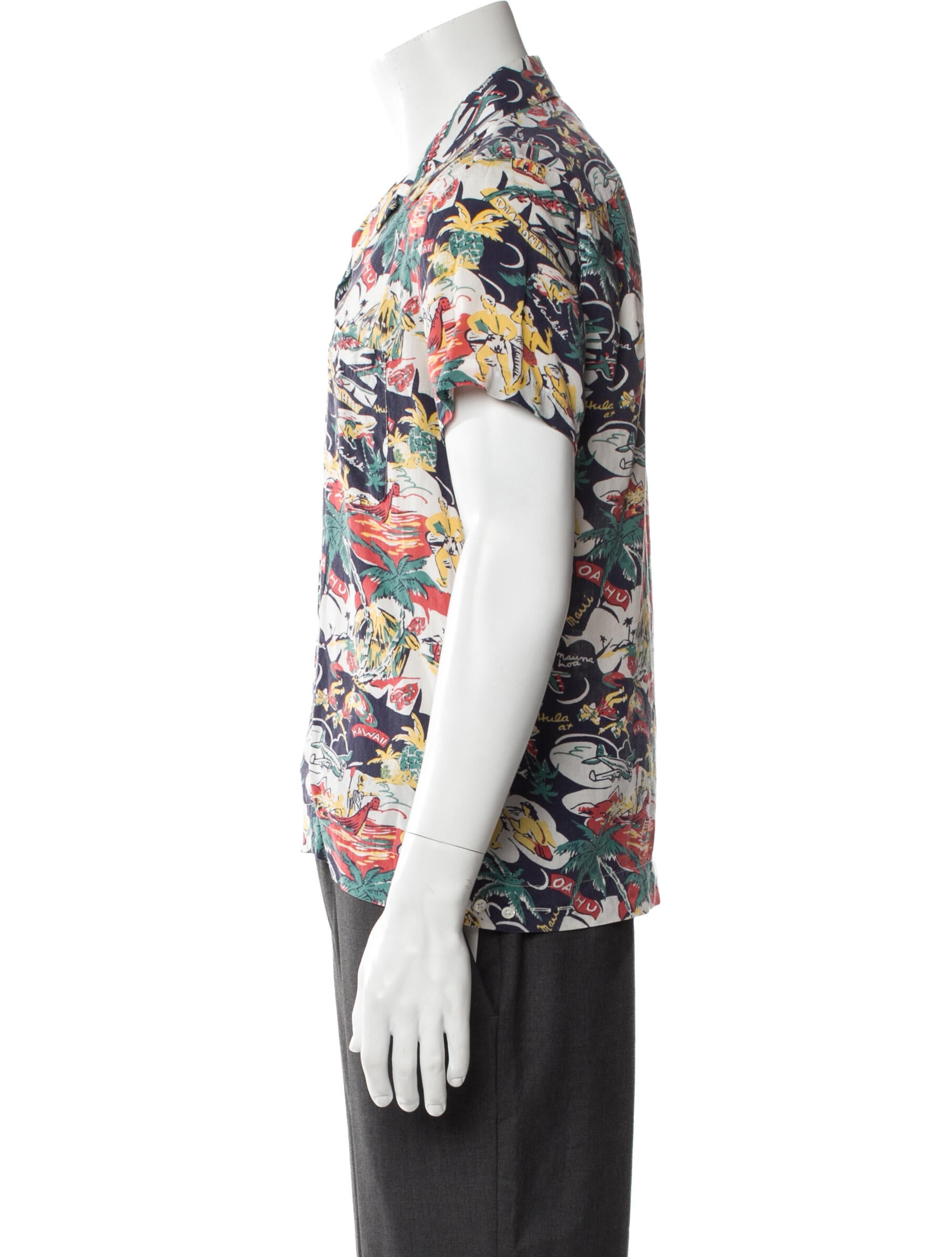 Sandro Printed Short Sleeve Shirt